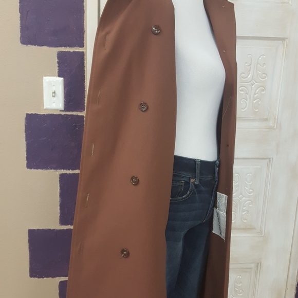 Vintage chocolate trench coat - Picture 4 of 6
